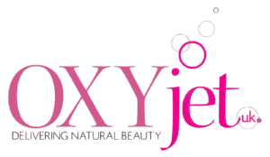 OXYjet UK logo with slogan delivering natural beauty