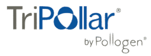 TriPollar logo, a product by Pollogen, featuring blue and grey text