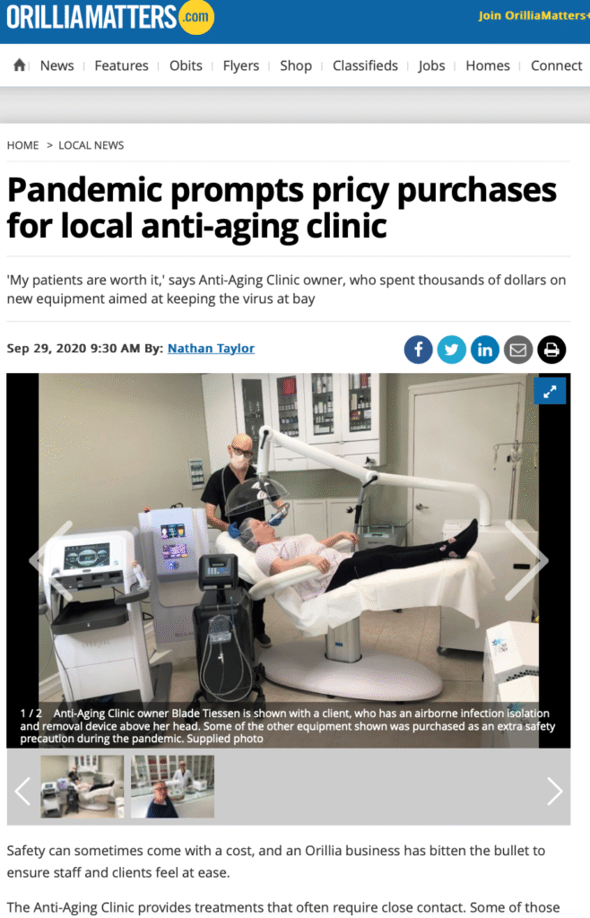 Pandemic drives expensive equipment trends at local anti-aging clinic
