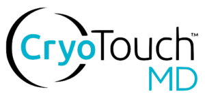 CryoTouch MD logo in blue and black