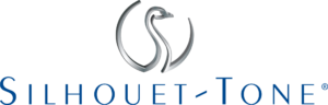Silhouet-Tone logo with stylized grey swan design