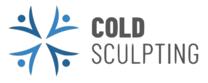 Cold Sculpting logo with blue artistic design