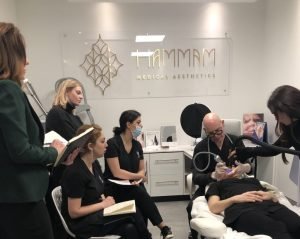 Team training session at Hammam Medical Aesthetics clinic