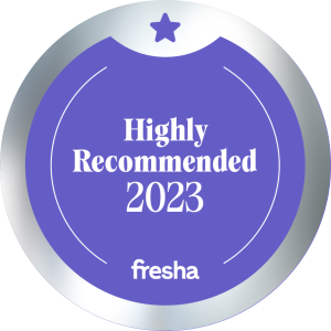 2023 Fresha Highly Recommended award badge