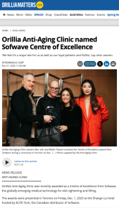 Orillia Anti-Aging Clinic wins Centre of Excellence award in Toronto