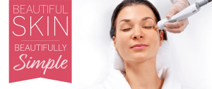 Woman receiving professional facial skincare treatment