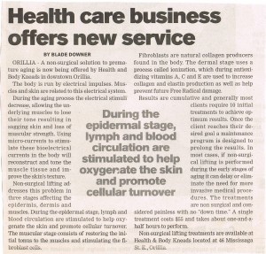 Non-surgical health service promoting collagen production in Orillia