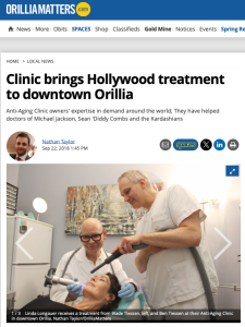 Clinic offers Hollywood anti-aging treatment in downtown Orillia