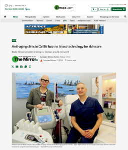 Anti-aging clinic in Orillia offers advanced skin care technology and treatments