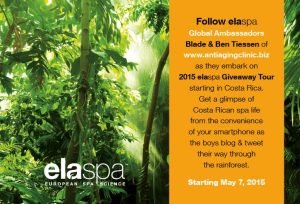 ElaSpa Costa Rica rainforest giveaway tour announcement