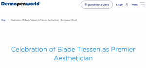 Dermapen World celebrates Blade Tiessen as premier aesthetician