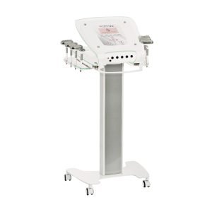 Professional beauty treatment machine on wheeled stand