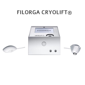 Filorga Cryolift cosmetic treatment device with applicators